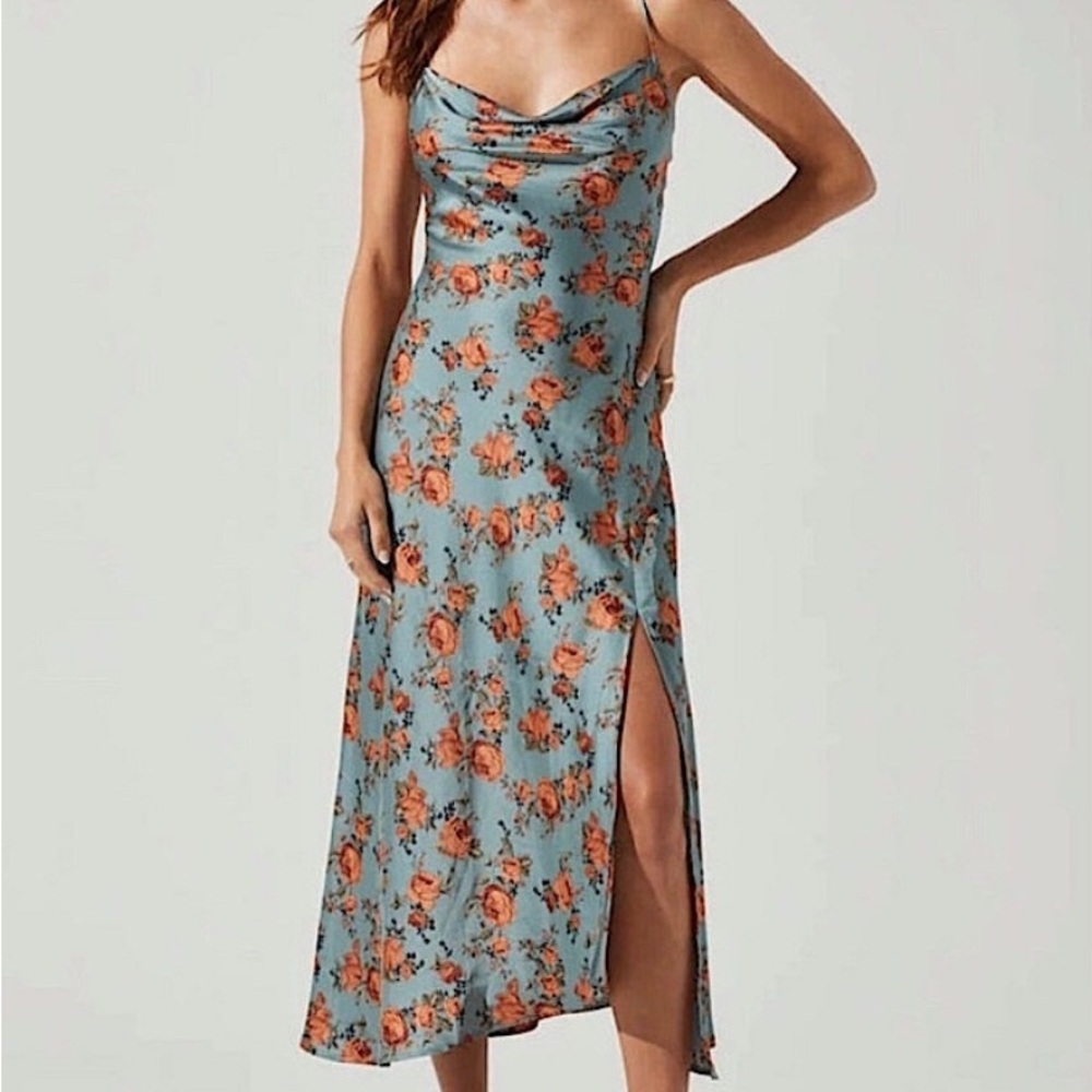 Astr The Label Gaia Cowl Neck Dress